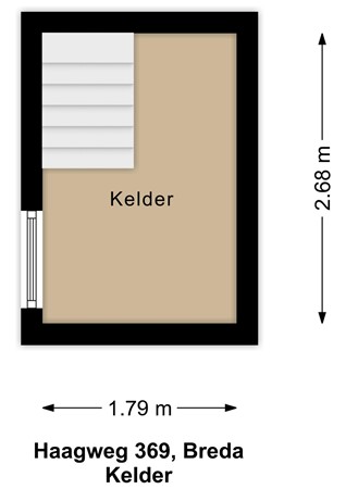 Plattegrond - Haagweg 369, 4813 XC Breda - Kelder - 2D.jpg